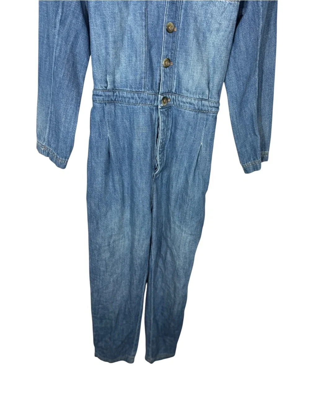 Free People‎ Madrid Denim Coverall blue small
